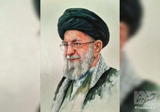 از کلمه تا رنگ؛ هم‌آوایی نقاشی و شعر علی داودی در سوگ رهبر شهید